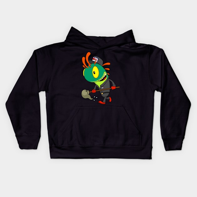 Moppin' Mrglrgl Kids Hoodie by joshbaldwin391